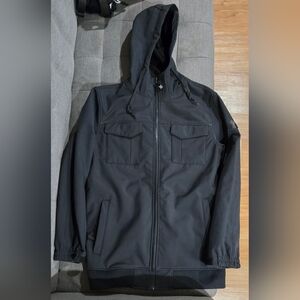 Empyre Rain Jacket, Black, Mens Medium